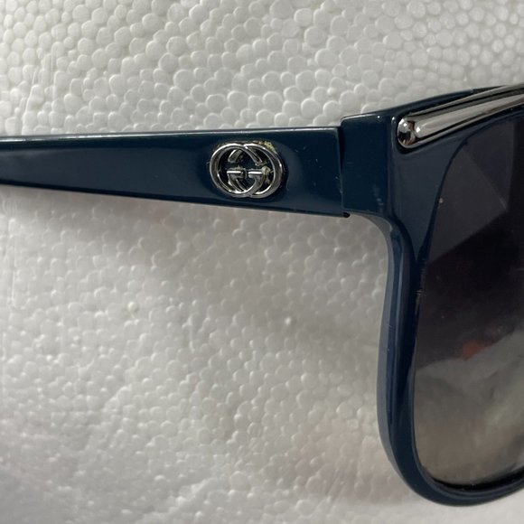 GUCCI⚡Navy Blue Cat Eye GG 3155 Gradient Lens Sunglasses W/Case - Picture 5 of 13